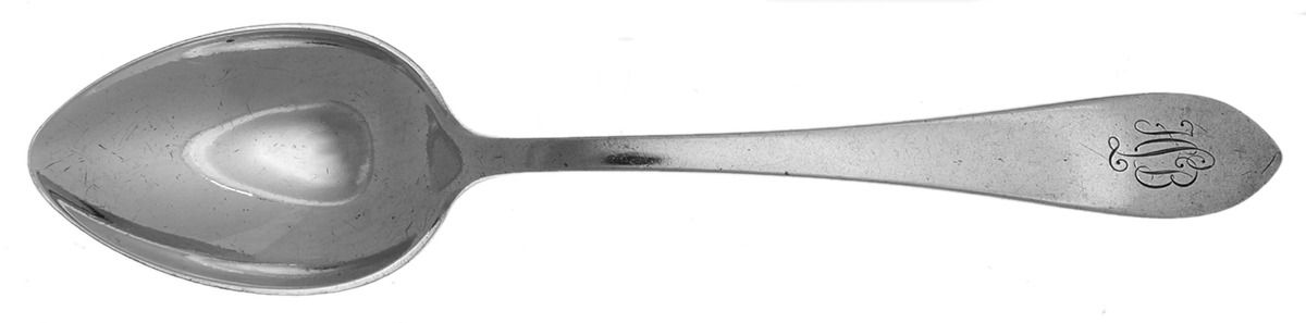 Broad Antique (Sterling, 1890) Monogram Teaspoon by Dominick & Haff-1