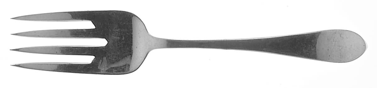 Broad Antique (Sterling, 1890) Medium Solid Cold Meat Serving Fork by Dominick & Haff-1