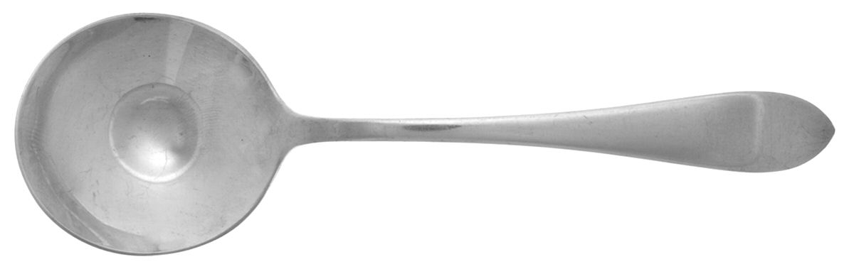 Broad Antique (Sterling, 1890) Round Bowl Soup Spoon (Cream Soup) by Dominick & Haff-1