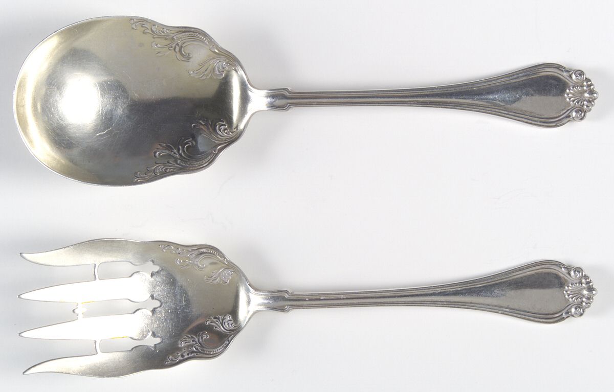Century (Sterling, 1900) (2 Pc) Solid Salad Set by Dominick & Haff-1