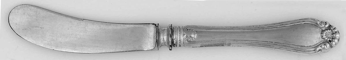 Century (Sterling, 1900) Hollow Handle Paddle Butter Spreader (Slvpt) by Dominick & Haff-1