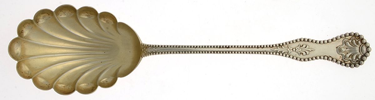 Charles II (Sterling, 1894) Oversize Solid Salad Serving Spoon by Dominick & Haff-1