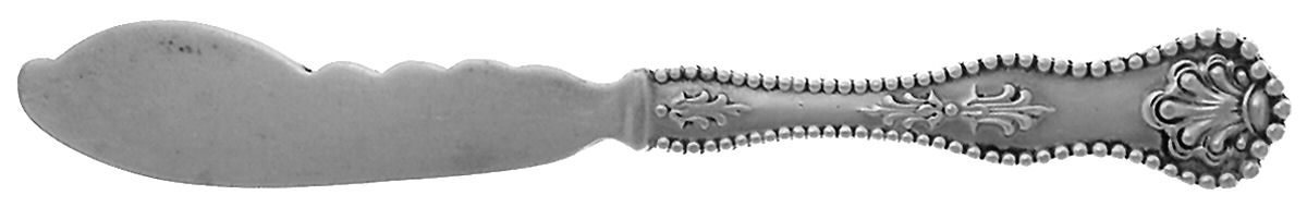 Charles II (Sterling, 1894) Large Flat Handle Butter Spreader by Dominick & Haff-1