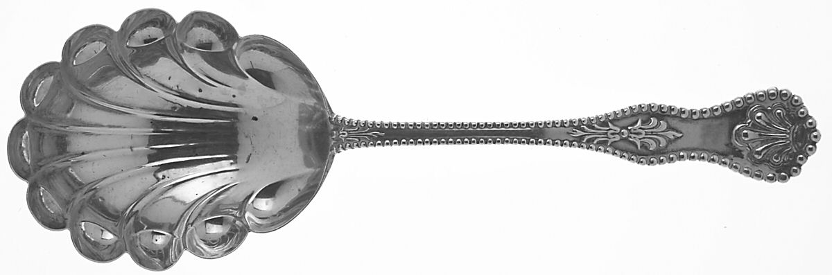 Charles II (Sterling, 1894) Large Solid Berry/Casserole Spoon by Dominick & Haff-1