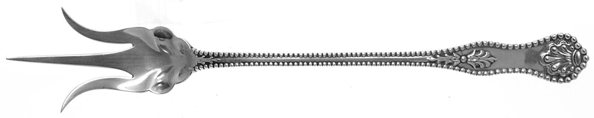Charles II (Sterling, 1894) Large Lettuce Serving Fork by Dominick & Haff-1