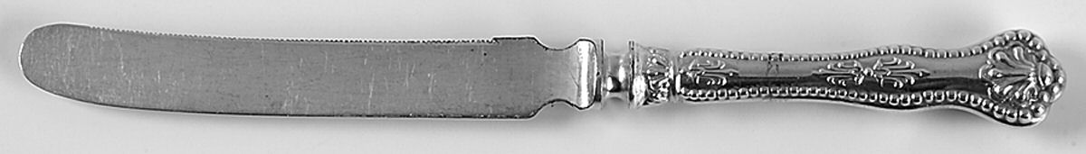 Charles II (Sterling, 1894) Orange Knife with Silverplate Blade by Dominick & Haff-1