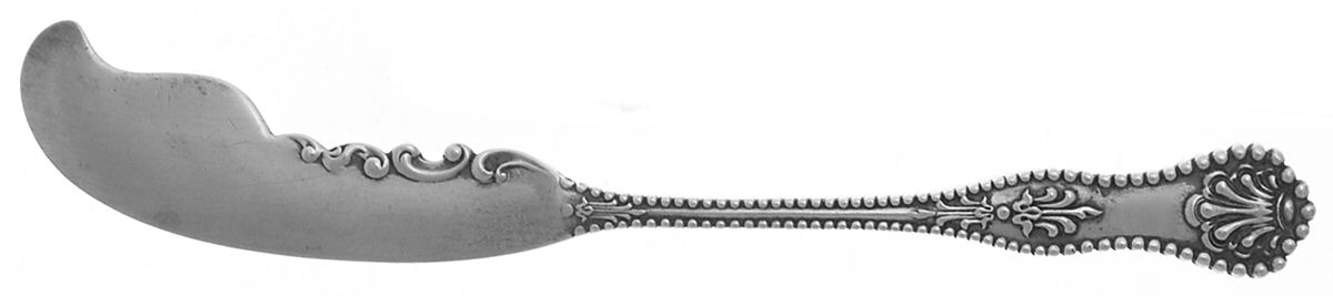 Charles II (Sterling, 1894) Flat Handle Butter Spreader by Dominick & Haff-1