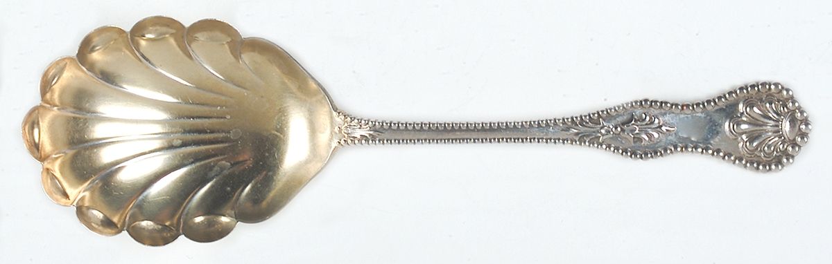Charles II (Sterling, 1894) Solid Salad Serving Spoon by Dominick & Haff-1