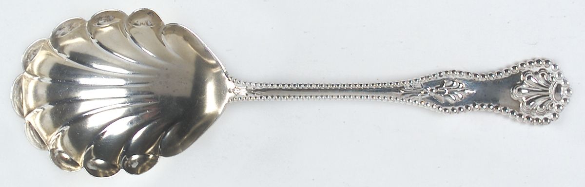 Charles II (Sterling, 1894) Large Solid Berry/Casserole Spoon by Dominick & Haff-1