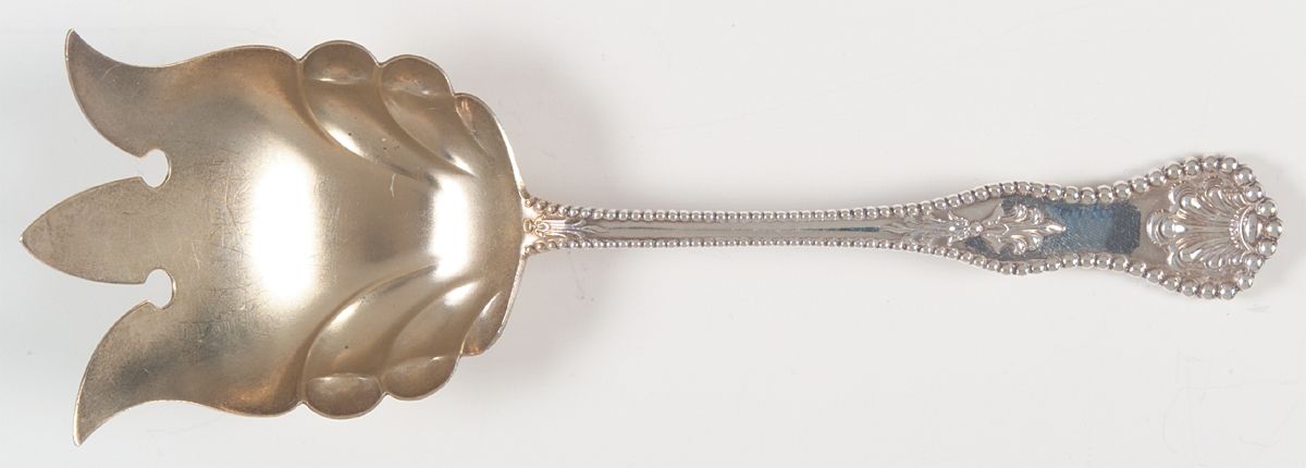 Charles II (Sterling, 1894) Vegetable Serving Fork (Solid) by Dominick & Haff-1