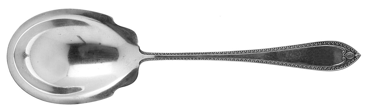Colonial Antique (Sterling, 1923, No Monograms) Preserve Spoon by Dominick & Haff-1