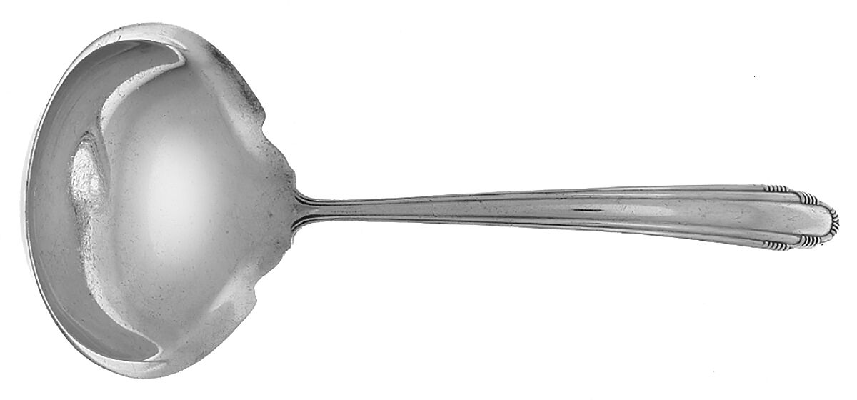 Contempora (Sterling, 1930) Solid Gravy Ladle by Dominick & Haff-1