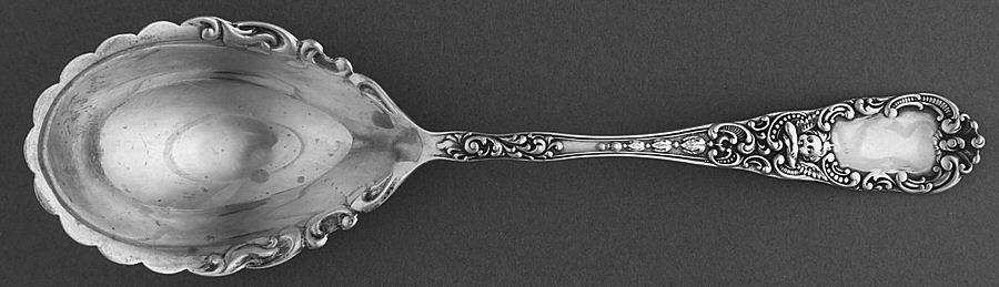 Cupid (Sterling, 1891) Preserve Spoon by Dominick & Haff-1