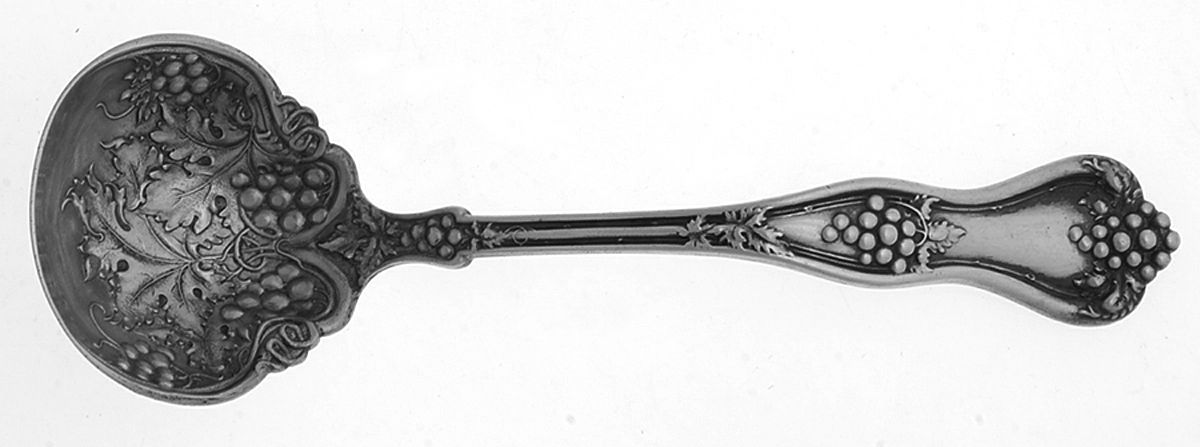 Grape (Sterling, 1895, No Monograms) Solid Gravy Ladle by Dominick & Haff-1