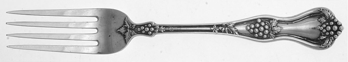 Grape (Sterling, 1895, No Monograms) Individual Salad Fork by Dominick & Haff-1
