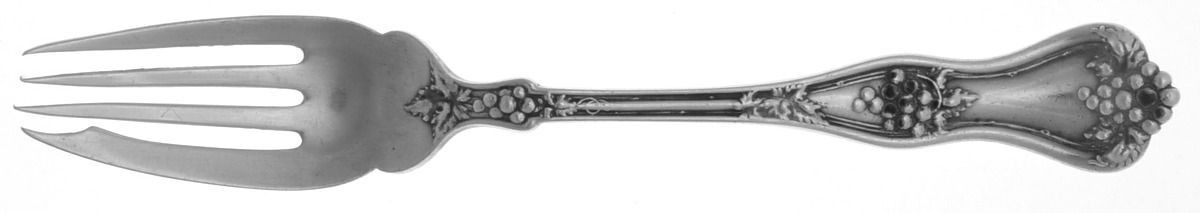 Grape (Sterling, 1895, No Monograms) Individual Solid Fish Fork by Dominick & Haff-1