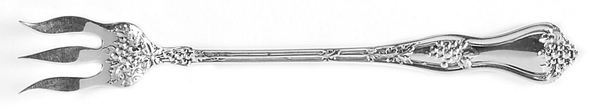 Grape (Sterling, 1895, No Monograms) Oyster Fork by Dominick & Haff-1