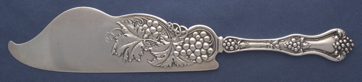 Grape (Sterling, 1895, No Monograms) Large Solid Ice Cream Server by Dominick & Haff-1