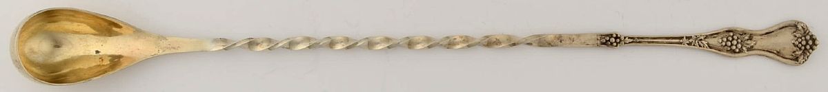 Grape (Sterling, 1895, No Monograms) Large Claret Spoon, Solid Piece by Dominick & Haff-1