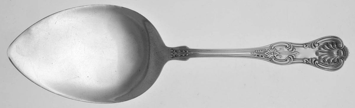 King (Sterling, 1880) Large Solid Pie Knife by Dominick & Haff-1