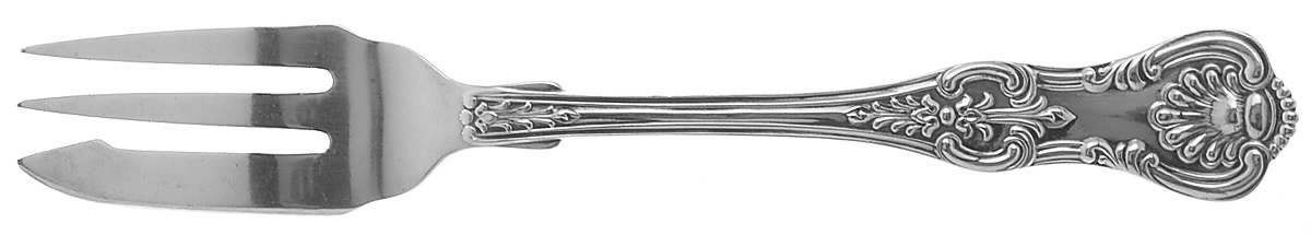 King (Sterling, 1880) Individual Pie Fork by Dominick & Haff-1