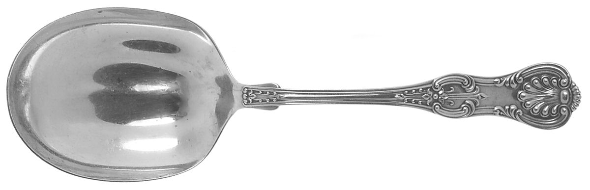King (Sterling, 1880) Large Solid Berry/Casserole Spoon by Dominick & Haff-1