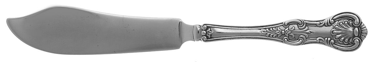 King (Sterling, 1880) Flat Handle Master Butter Knife by Dominick & Haff-1