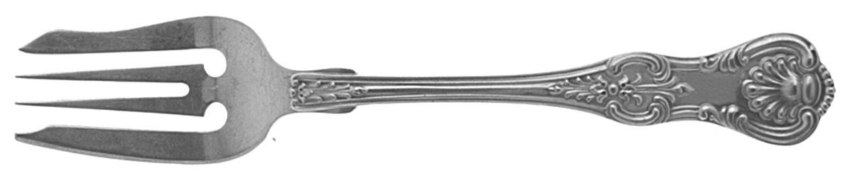 King (Sterling, 1880) Pastry Fork by Dominick & Haff-1