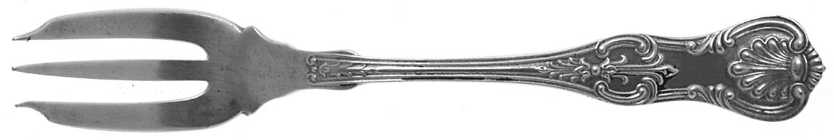 King (Sterling, 1880) Fork-Pastry by Dominick & Haff-1