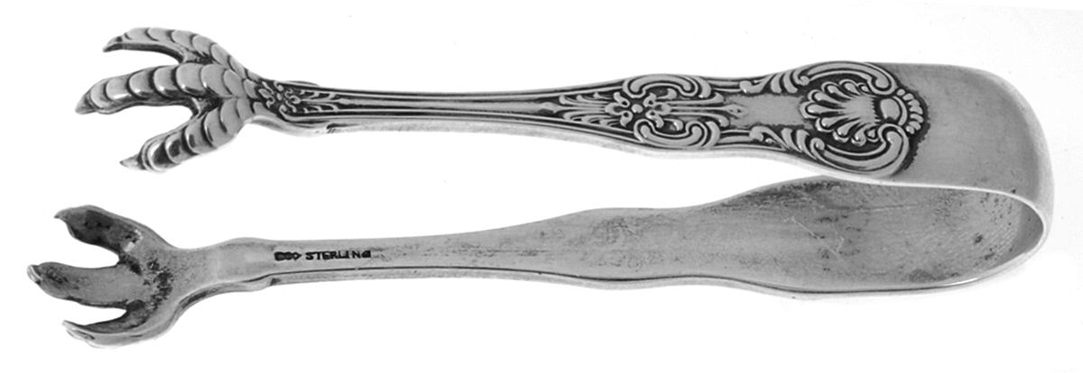 King (Sterling, 1880) Bon Bon Tongs by Dominick & Haff-1