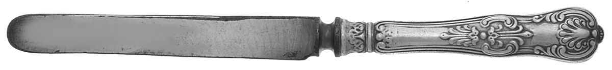 King (Sterling, 1880) Youth/Tea Knife with Silverplate Blade by Dominick & Haff-1