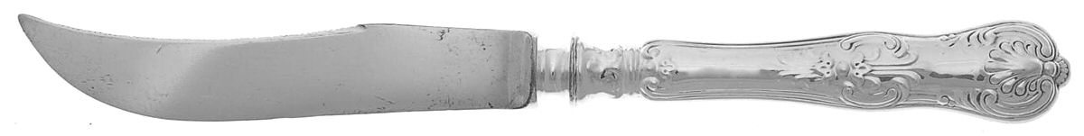 King (Sterling, 1880) Individual Fruit Knife with Silverplate Blade by Dominick & Haff-1
