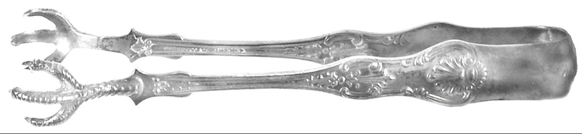 King (Sterling, 1880) Large Sugar Tongs by Dominick & Haff-1