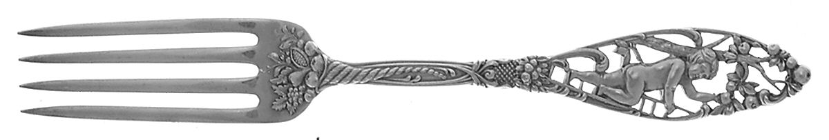 Labors of Cupid (Sterling, 1900, No Monograms) Fork by Dominick & Haff-1