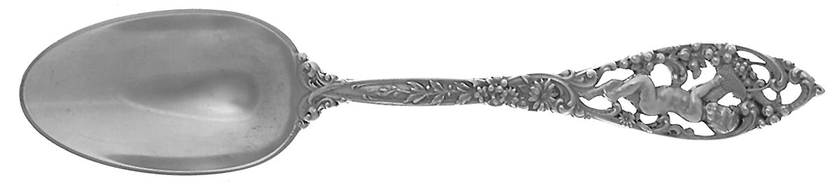 Labors of Cupid (Sterling, 1900, No Monograms) Dessert/Oval Soup Spoon by Dominick & Haff-1