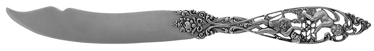Labors of Cupid (Sterling, 1900, No Monograms) Individual Solid Fruit Knife by Dominick & Haff-1