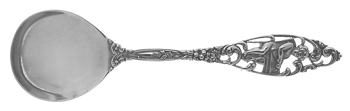 Labors of Cupid (Sterling, 1900, No Monograms) Large Round Bowl Soup Spoon (Bouillon) by Dominick & Haff-1