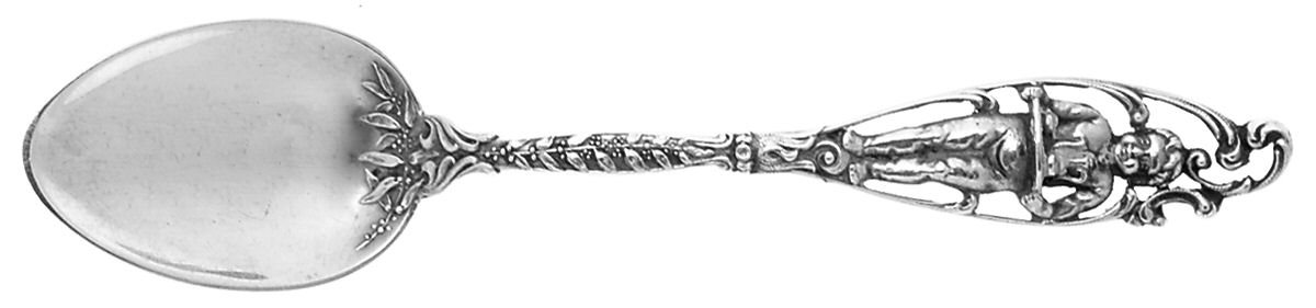 Labors of Cupid (Sterling, 1900, No Monograms) Demitasse Spoon by Dominick & Haff-1