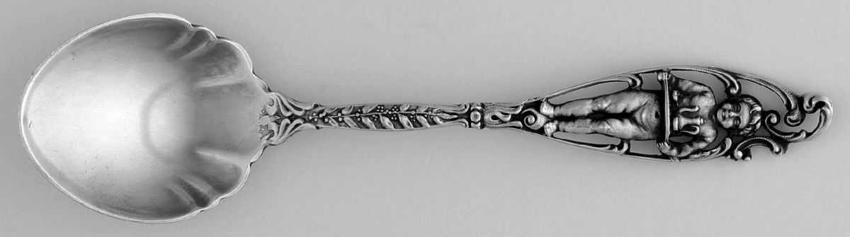 Labors of Cupid (Sterling, 1900, No Monograms) Five O'Clock Teaspoon by Dominick & Haff-1