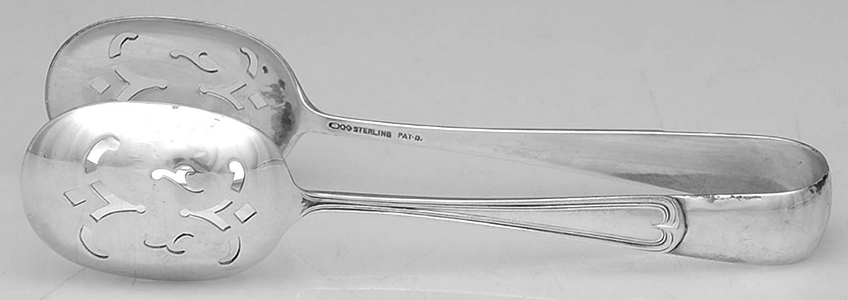 Lexington (Sterling, 1915) Large Ice Serving Tongs by Dominick & Haff-1