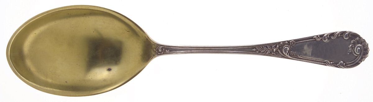 Louis XIV-Old Style (Sterling, 1888) Small Solid Berry/Casserole Spoon by Dominick & Haff-1
