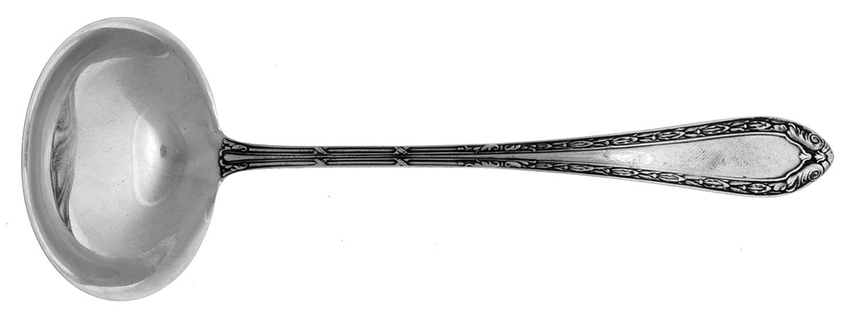 Louis XVI (Sterling, 1925) Solid Piece Cream Ladle by Dominick & Haff-1