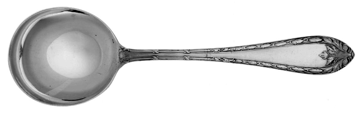 Marie Antoinette (Sterling, 1917) Round Bowl Soup Spoon (Gumbo) by Dominick & Haff-1