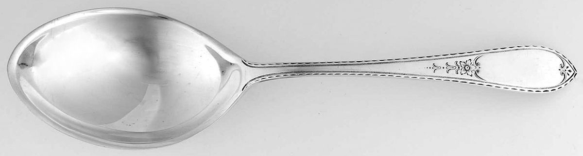 Martha Washington (Sterling, 1926) Solid Salad Serving Spoon by Dominick & Haff-1