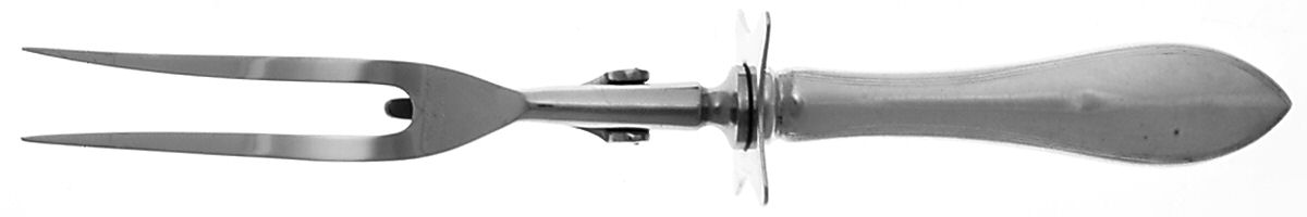 Mayflower (Sterling, 1911) Small Steak Carving Fork with Stainless Prongs by Dominick & Haff-1