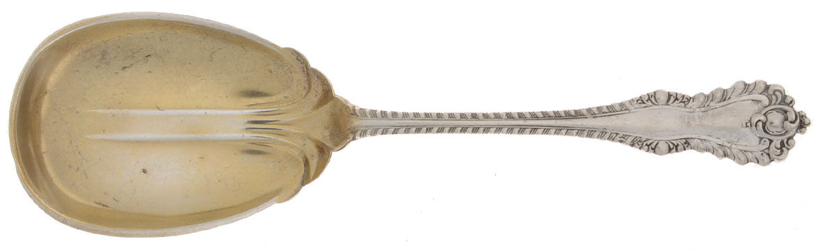 Mazarin (Sterling, 1892, No Monograms) Small Solid Berry/Casserole Spoon by Dominick & Haff-1