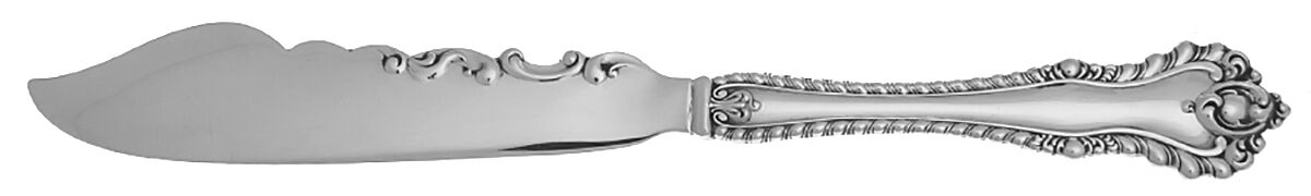 Mazarin (Sterling, 1892, No Monograms) Individual Solid Fish Knife by Dominick & Haff-1
