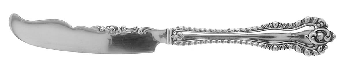 Mazarin (Sterling, 1892, No Monograms) Large Flat Handle Butter Spreader by Dominick & Haff-1