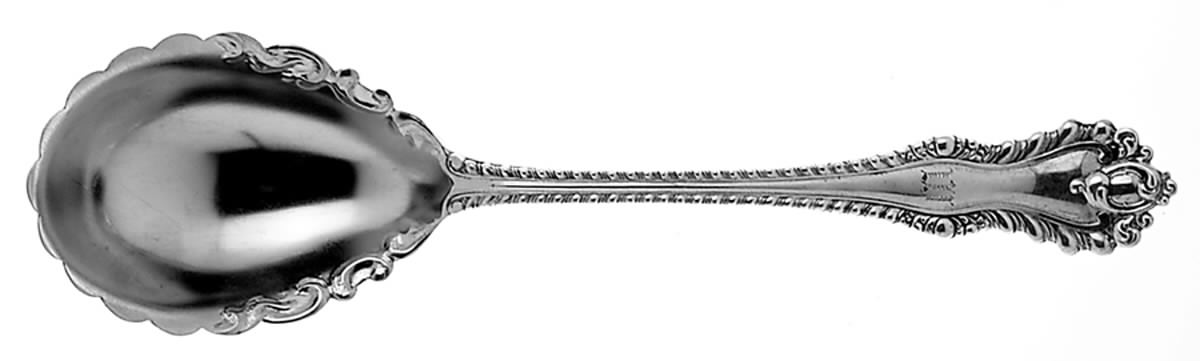 Mazarin (Sterling, 1892, No Monograms) Large Jelly Spoon by Dominick & Haff-1
