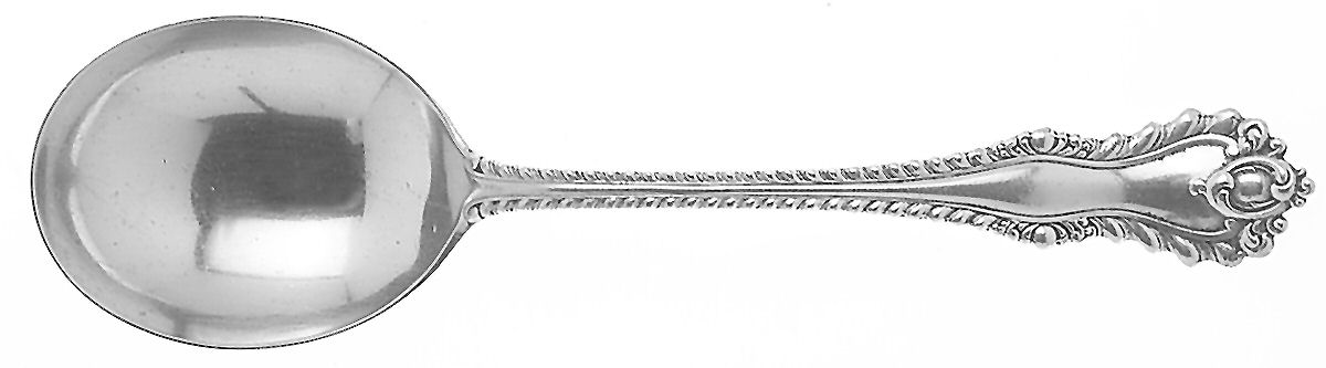 Mazarin (Sterling, 1892, No Monograms) Round Bowl Soup Spoon (Gumbo) by Dominick & Haff-1